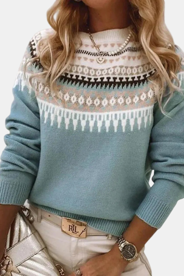 Gemma | Jersey de Cuello Redondo Texturizado