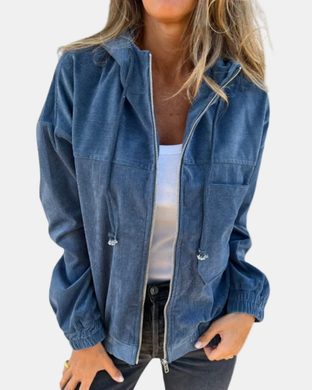 Mabel | Chaleco suave con cremallera