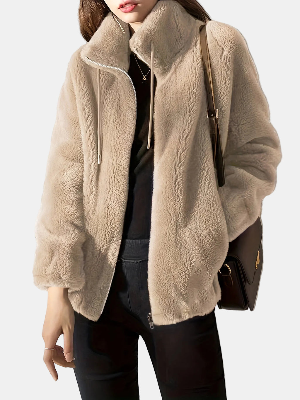 Amara | Chaqueta de borreguito suave y cálida