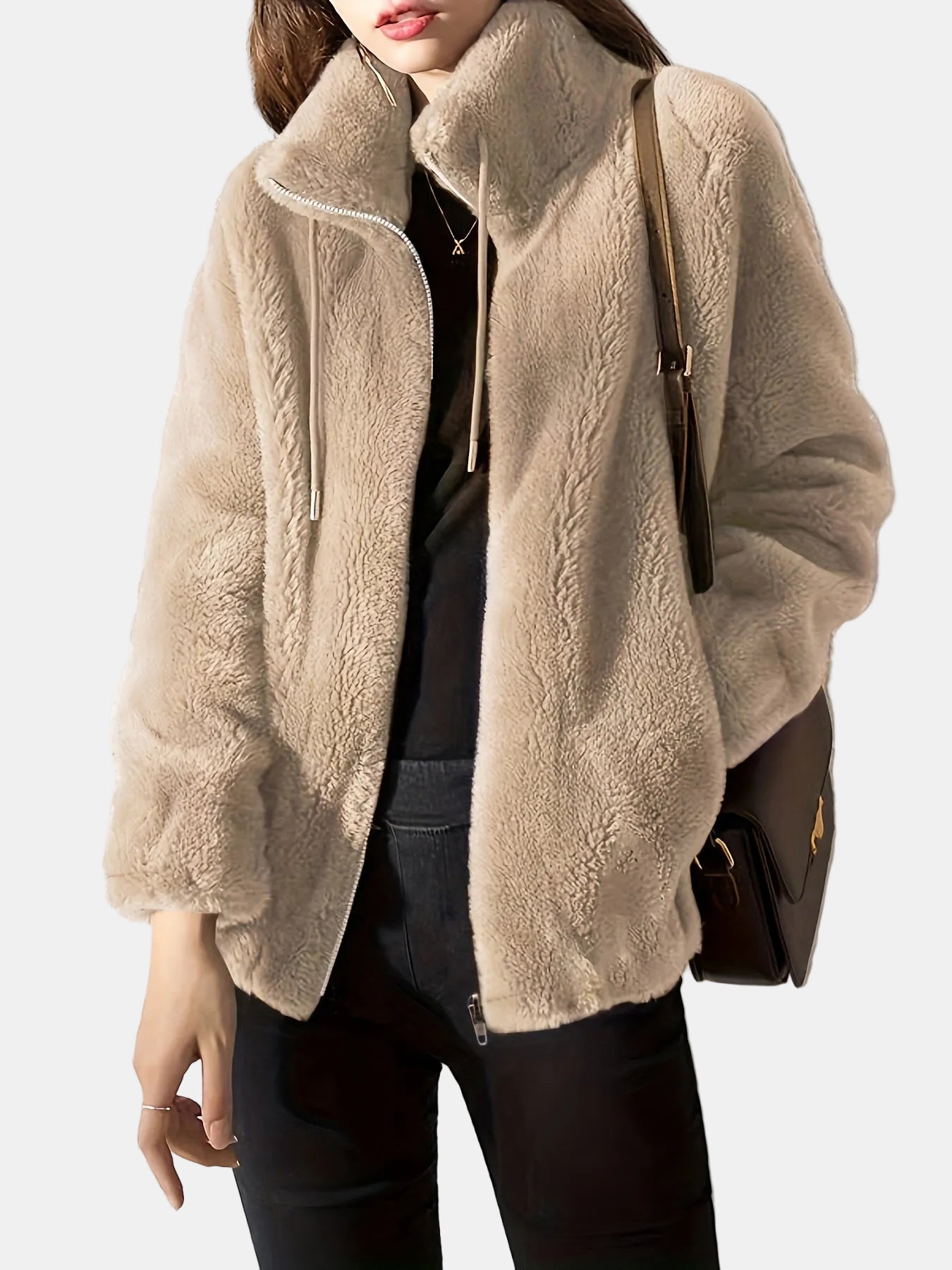 Amara | Chaqueta de borreguito suave y cálida