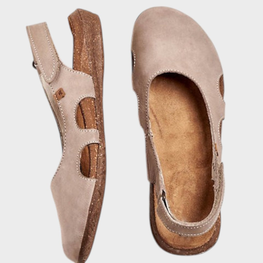 Eve | Sandalias Planas Ortopédicas De Corcho