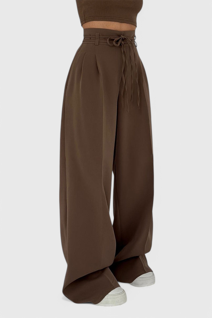 Sophie | Pantalones de pierna ancha con cordones