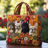 Bulldog Jardín | Bolso acolchado artesanal