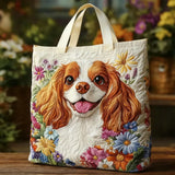 Cachorro Floral | Bolso acolchado artesanal