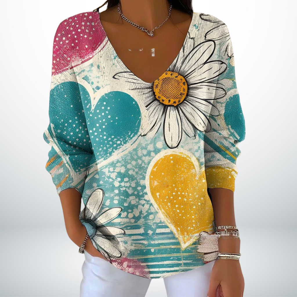 Evelien™ | Suéter de Punto con Escote en V