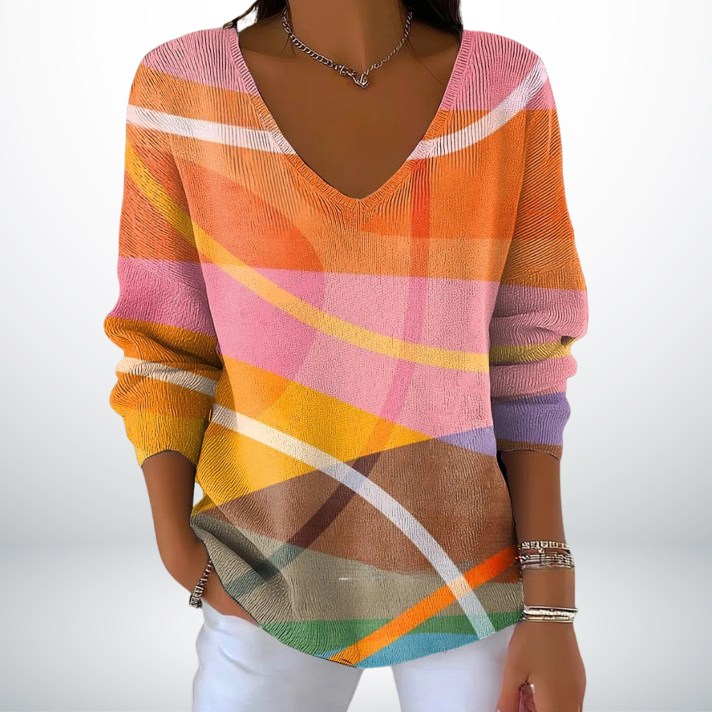 Evelien™ | Suéter de V-Hals Tejido Fino