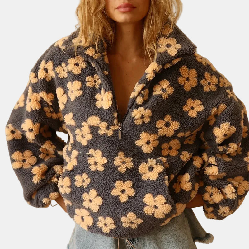 Daisy | Suéter Sherpa Boho Floral