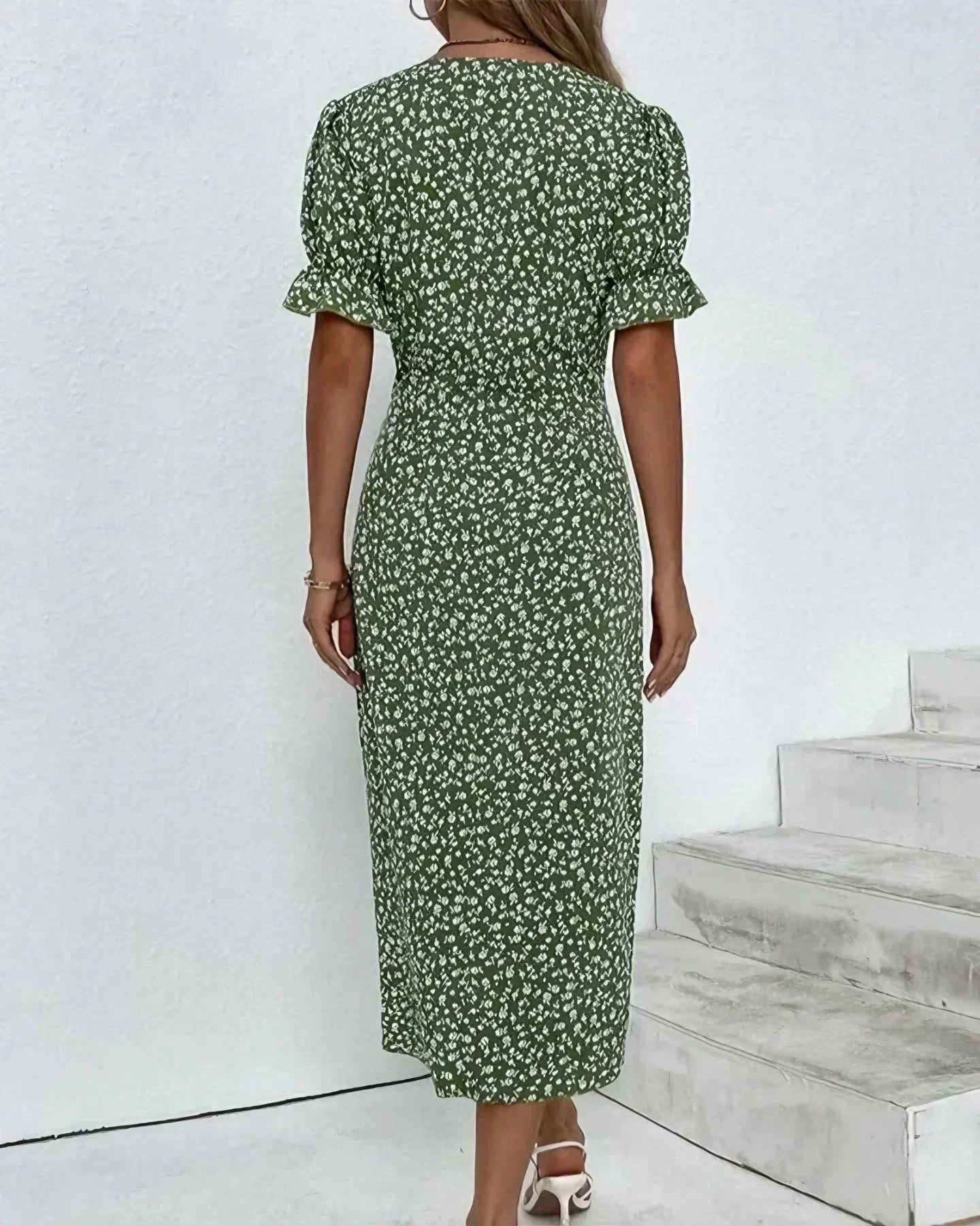 TINE | VESTIDO DE MANGA CORTA FLORAL