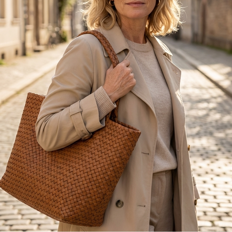 Lana | Bolso Tote de Piel Trenzada