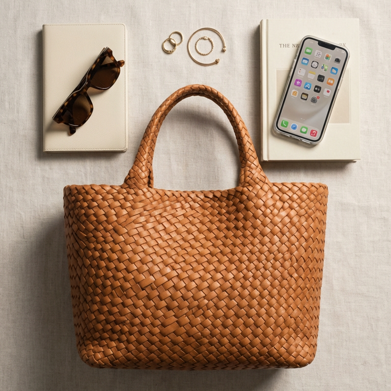 Lana | Bolso Tote de Piel Trenzada