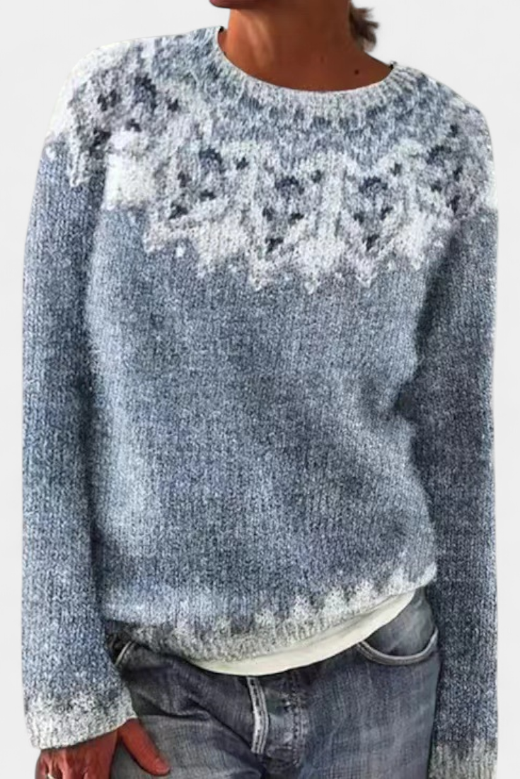 Jolessa | Jersey de Punto con Estampado Nórdico